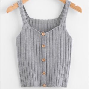 SHEIN ribbed crop top - small NWOT